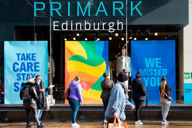 Primark said it expects sales to be 'significantly' higher year on year between now and April. Picture: Lesley Martin/AFP via Getty Images.