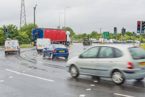 The Sheriffhall roundabout is one of the congestion pressure points on the Edinburgh City Bypass (Picture: Ian Georgeson)