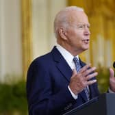 Joe Biden's decision to withdraw troops from Afghanistan was followed by a swift victory for the Taliban (Picture: Susan Walsh/Associated Press)