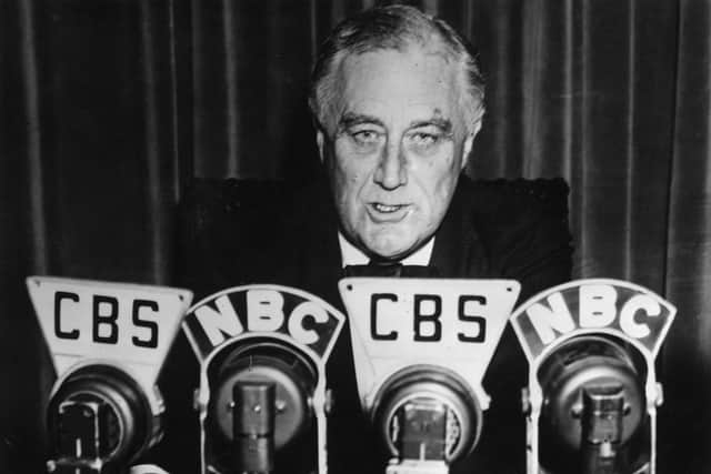 Former US President Franklin Roosevelt's New Deal helped lift the US out of the Great Depression in the 1930s and a similar policy is needed today to grow a world-leading, low-carbon manufacturing sector in Scotland (Picture: Topical Press Agency/Getty Images)
