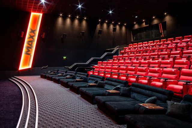 An example of an Omniplex Cinemas MAXX Screen auditorium.