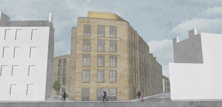 Currently at the planning stage, this project to build a 142 bed student residence on Eyre Place, in Canonmills, will also provide nine homes.