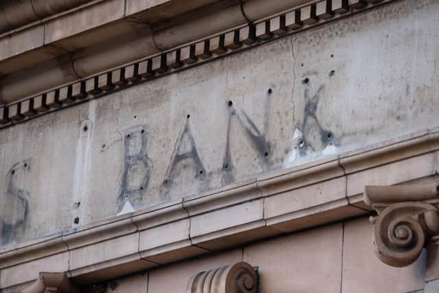 The reminiscence of a sign over a former branch of Barclays Bank, as more than 5,000 bank and building society branches have closed over the past seven years, according to analysis from Which? Picture: Martin Keene/PA Wire