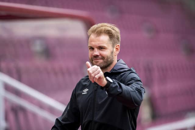 Hearts boss Robbie Neilson's new deal demonstrates the club's stability. (Photo by Roddy Scott / SNS Group)