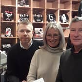 Garry Smith and his wife and business partner Hazel who run Concorde Music in Perth together and their son Craig (Photo: Garry Smith).