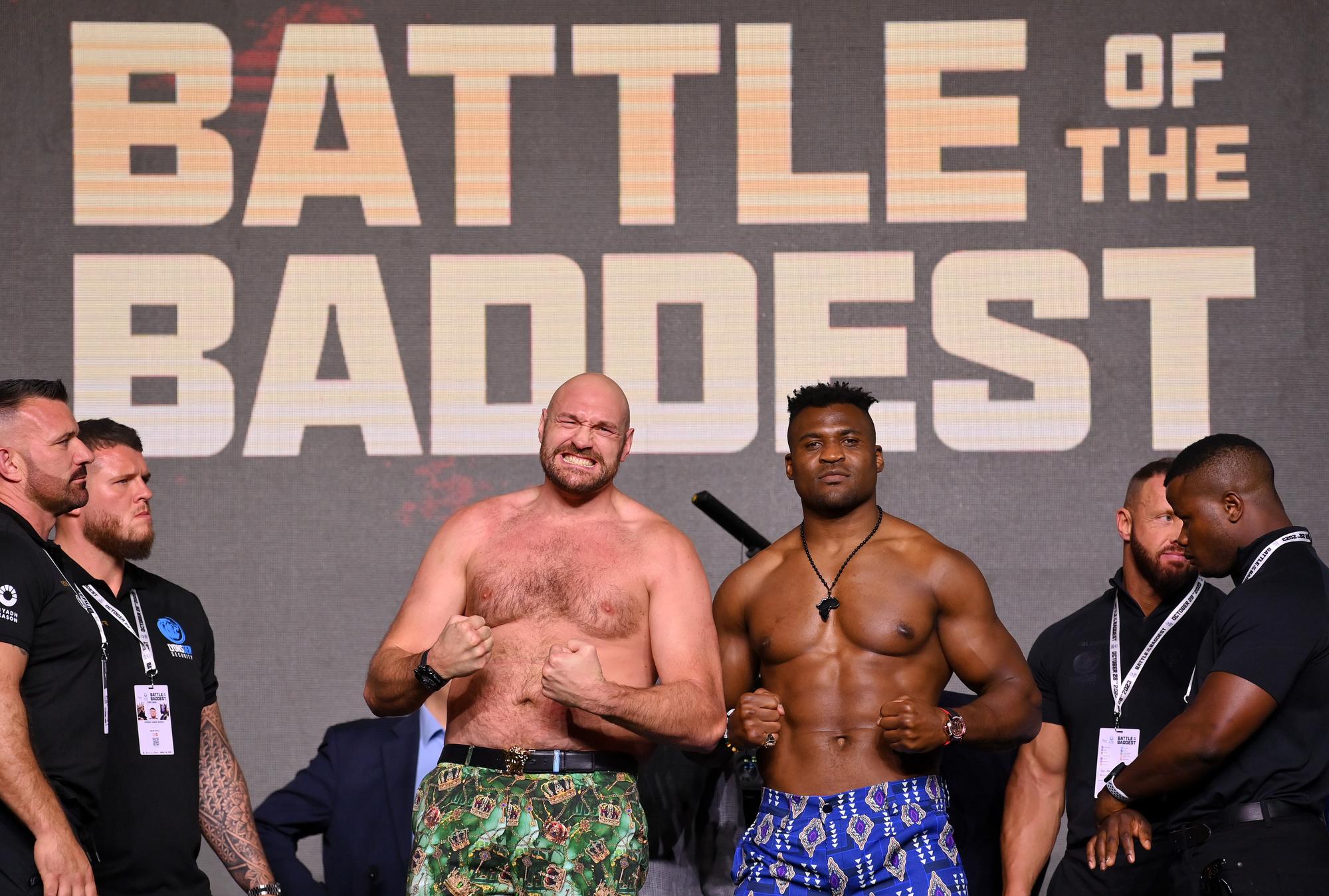 What channel is Tyson Fury v Francis Ngannou When is the fight