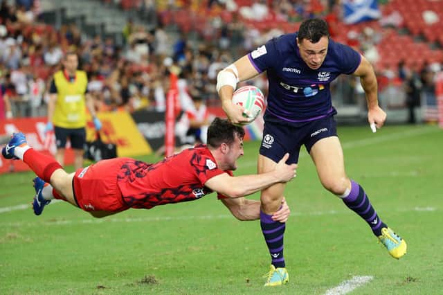 Jamie Farndale will captain Scotland at the World Series Sevens tournaments in Malaga and Seville. (Photo by Suhaimi Abdullah/Getty Images)
