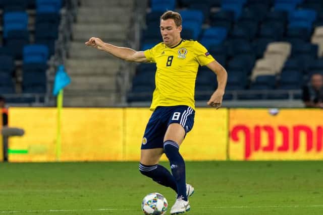 Kevin McDonald in action for Scotland during the Nations League defeat against Israel in 2018. (Picture: SNS)