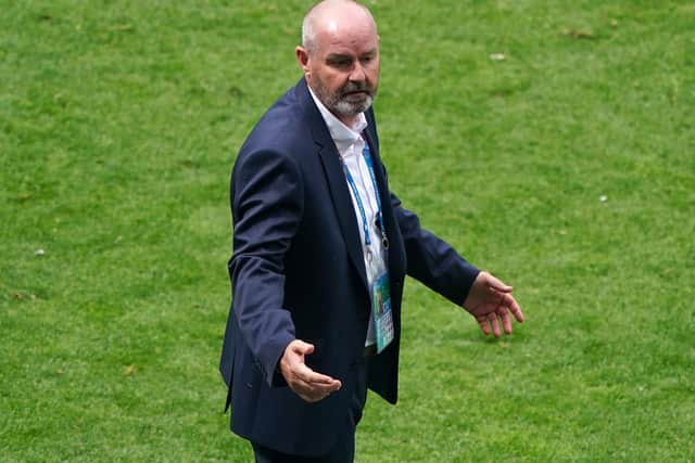 Scotland manager Steve Clarke on the touchline during the UEFA Euro 2020 Group D match at Hampden Park, Glasgow.  (Owen Humphreys/PA Wire)
