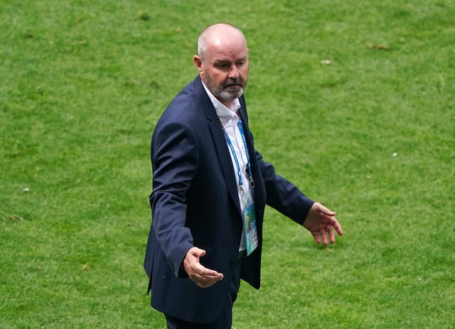 Scotland manager Steve Clarke on the touchline during the UEFA Euro 2020 Group D match at Hampden Park, Glasgow. (Owen Humphreys/PA Wire)