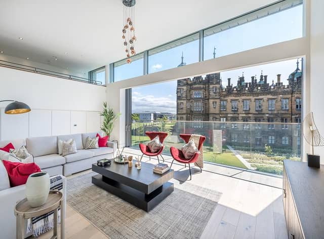 Plot 54 at The Crescent, Donaldsons - Living space. Pic: Chris Humphreys Photography Ltd.