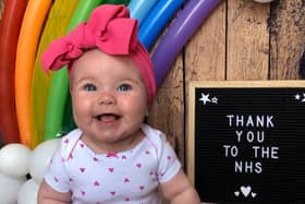 Emily was 'heartbroken' after baby Amelia (pictured) tested positive for coronavirus. Picture: SWNS