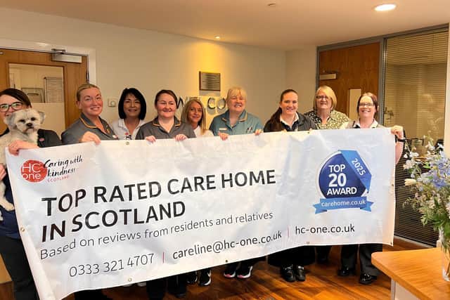 Mugdock House colleagues celebrate their award