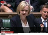 Liz Truss speaks at Prime Minister's Questions. Picture: BBC Parliament