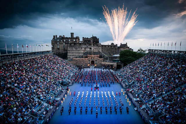 The Royal Edinburgh Military Tattoo has been staged at Edinburgh Castle esplanade since 1950.