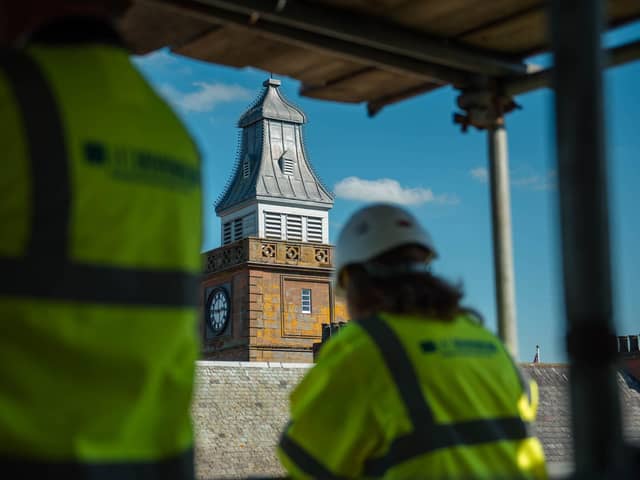 Work continuing on Midsteeple Quarter's construction project at 135-139 High Street to create new homes and enterprise spaces. Picture by Kirstin McEwan Photography