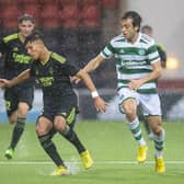 Celtic were well beaten by Real Madrid at a sodden Excelsior Stadium.  (Photo by Ross MacDonald / SNS Group)
