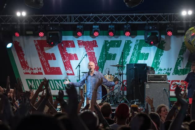 Jeremy Corbyn proved popular at the Glastonbury festival in 2017 but less so at the ballot box (Picture: Chris J Ratcliffe/Getty Images)