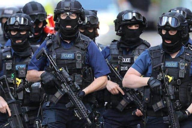 Counter-terrorism officers called to the scene of the London Bridge terror attack in 2017. Picture: Dan Kitwood / Getty Images