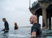 Andy Hadden surfing in California