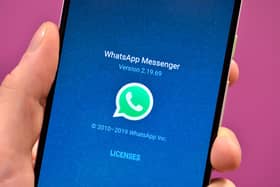 WhatsApp icon on a smartphone. Phone: Nick Ansell/PA Wire