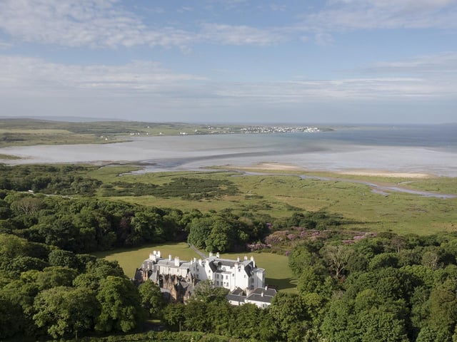 Islay House is situated just outside the small village of Bridgend at the head of Loch Indaal, with a dramatic outlook down the loch and out to sea.