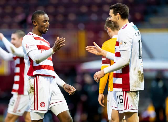 Hakeem Odoffin and Aaron Martin have been excellent for Hamilton Accies. Picture: SNS