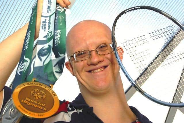 Craig, who is the son of two Scottish sporting champions, and grew up in a competitive family, scooped silver and bronze medals in badminton at the Special Olympics in 2007, when the games were held in China.