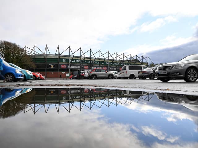 Home Park, home to Plymouth Argyle