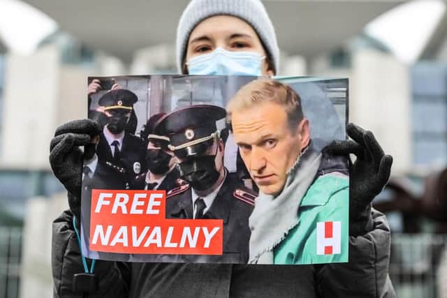 Thousands of Mr Navalny’s supporters have rallied across Russia in support of his case. (Photo by Omer Messinger/Getty Images)