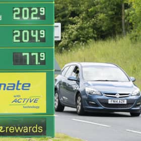 The average cost of a full tank of petrol for a typical 55-litre family car has exceeded £100 for the first time