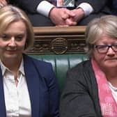 Screen grab of Prime Minister Liz Truss listening to Shadow Chancellor Rachel Reeves' response the Chancellor's statement in the House of Commons, London. Picture date: Monday October 17, 2022.