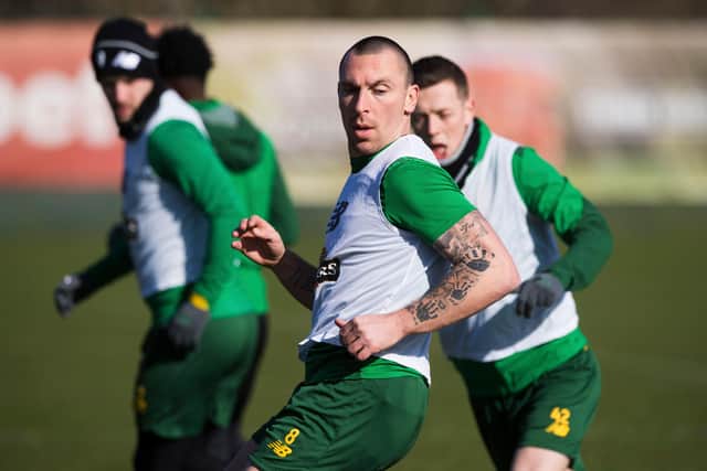 Celtic captain Scott Brown was one player to post a video to fans. Picture: SNS