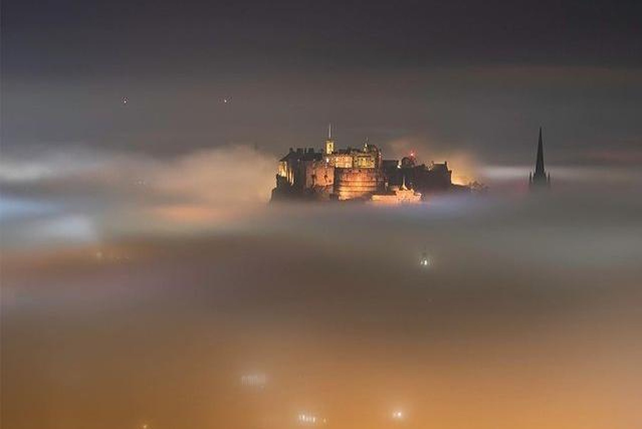 Shot of castle emerging from fog crowned best image of Edinburgh during  pandemic | The Scotsman