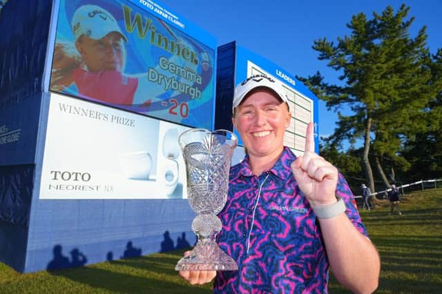 Gemma Dryburgh had reason to look pleased with herself after winning TOTO Japan Classic on the LPGA Tour on Sunday. Picture: Yoshimasa Nakano/Getty Images.