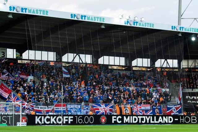 Midtjylland faced Rangers in the Europa League play-off of 2019-20.