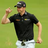 David Law acknowledges the crowds during the BMW PGA Championship at Wentworth. Picture: Andrew Redington/Getty Images.