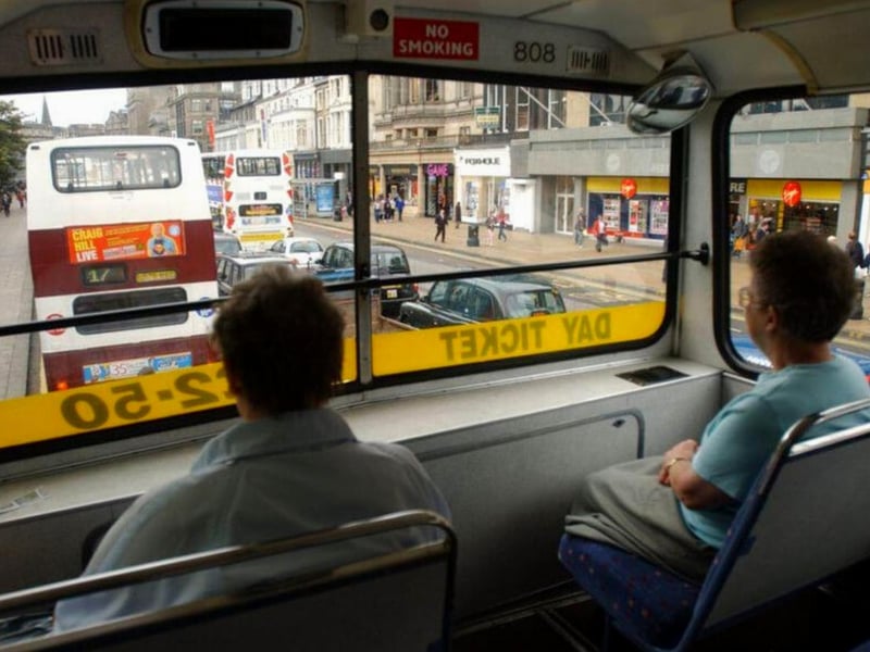 Before the dawn of the surveillance state with almost every public vicinity sporting CCTV, buses had other technology. A periscope was fitted into the driver’s cabin which allowed the driver at a glance to see what was happening upstairs, but of course this worked in reverse and young kids would often peer down and, as a game, try to do so without being caught.