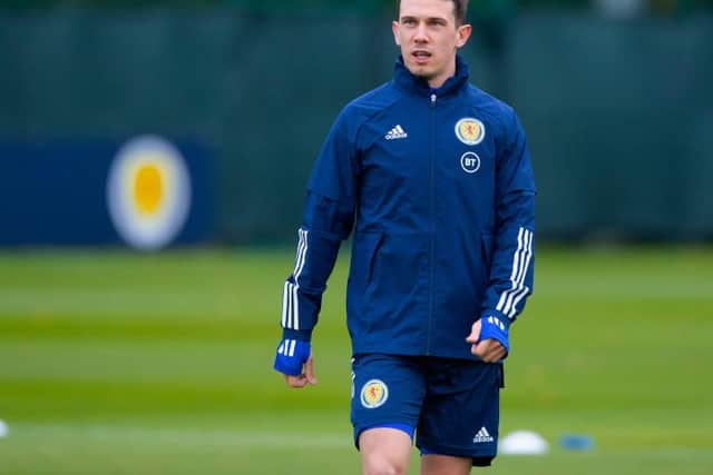 Ryan Jack was assessed and sent home from Scotland's training ahead of Thursday's match with Austria. The midfielder has been missing for Rangers since last month with a calf injury. (Photo by Alan Harvey / SNS Group)