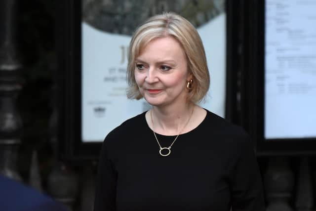 Prime Minister Liz Truss attends a service of prayer and reflection for her majesty Queen Elizabeth II at St Paul's Cathedral. Picture: Eamonn M. McCormack/Getty Images