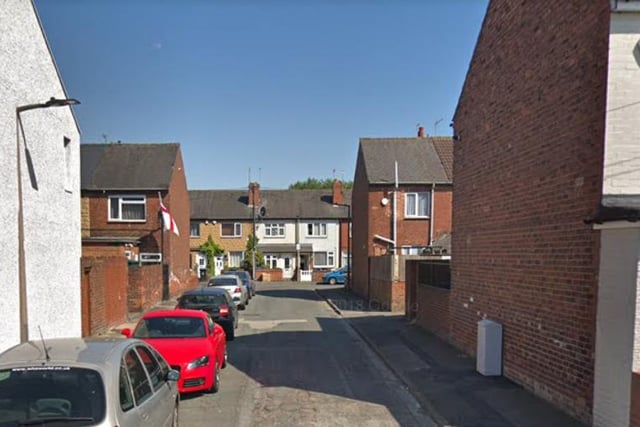 This tiny road, situated next to the River Don, has an average house price of £39,571.