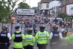 ​Riots outside Southport Mosque