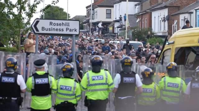 Riots outside Southport Mosque