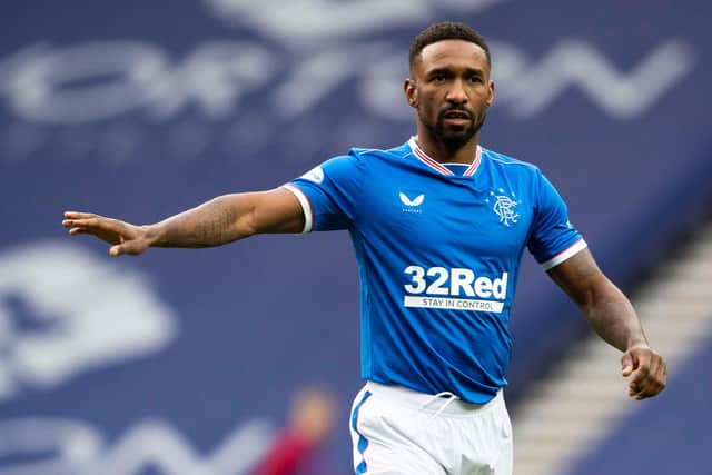 Rangers striker Jermain Defoe is in talks over his Ibrox future with his contract due to expire next month. (Photo by Craig Foy / SNS Group)