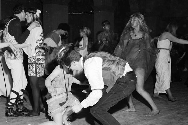 Edinburgh students perform the Twist, 1960s.