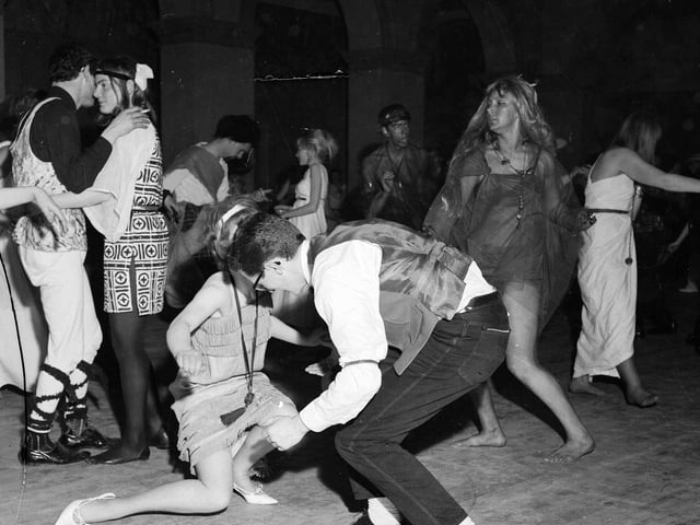 Edinburgh students perform the Twist, 1960s.