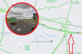 Near J7a on the M8 where the crash happened on Thursday evening at about 9pm picture: Traffic Scotland