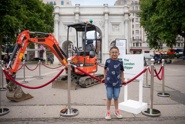 Each installation in London, Manchester, Belfast, Edinburgh and Cardiff features a ‘wonder’ chosen by a local child