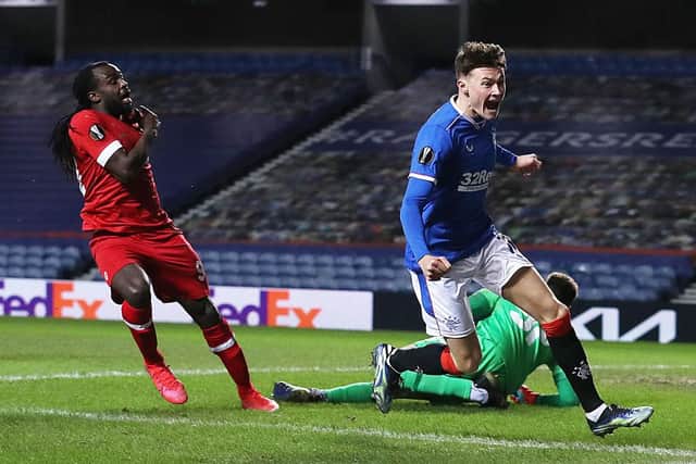 Nathan Patterson burst onto the scene at Rangers and is evidence of the talent pathway inn progress says Giovanni van Bronckhorst. (Photo by Ian MacNicol/Getty Images)