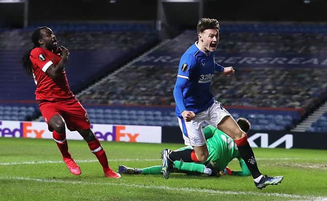 Nathan Patterson burst onto the scene at Rangers and is evidence of the talent pathway inn progress says Giovanni van Bronckhorst. (Photo by Ian MacNicol/Getty Images)